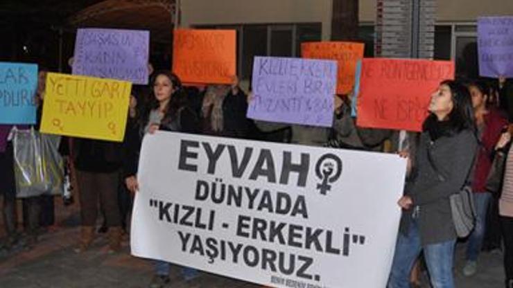 Denizlili kadınlardan Erdoğana protesto