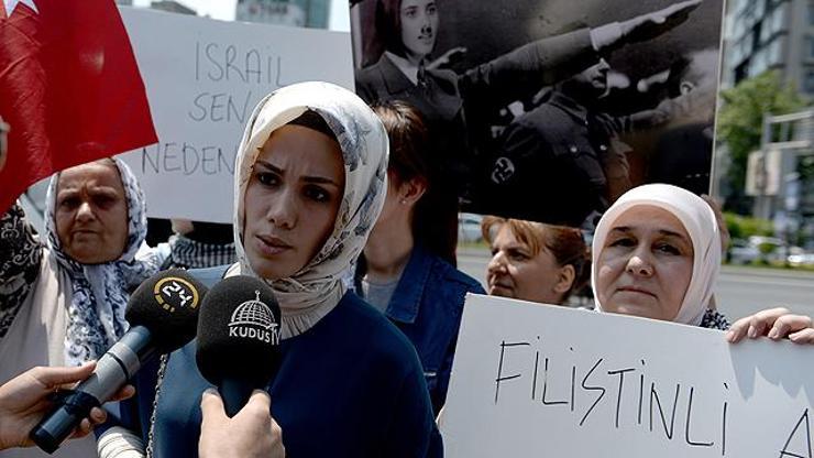 Esra Albayrak İsrail protestosuna katıldı