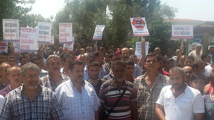 İzmirde Suriyeli işçi istemiyoruz yürüyüşü