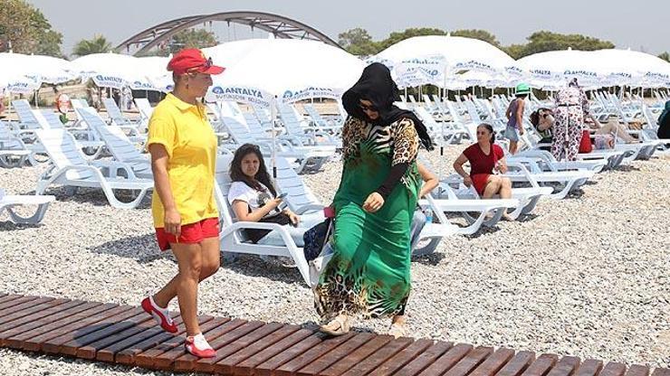 Antalyada kadınlar plajı açıldı
