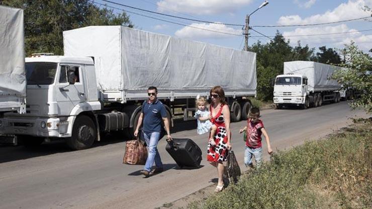 Rusyanın tartışmalı yardım konvoyu yola çıktı