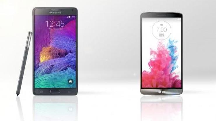 Samsung Galaxy Note 4 ile LG G3ün karşılaştırması