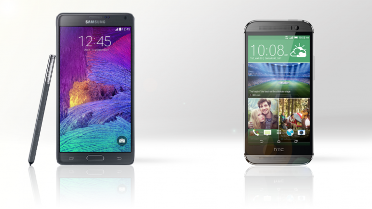 Samsung Galaxy Note 4 - HTC One M8 karşılaştırması