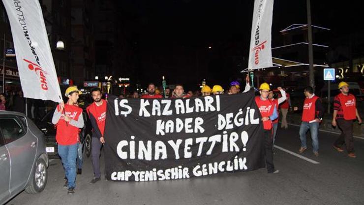 CHPliler Ermenek maden işçisi için yürüdü