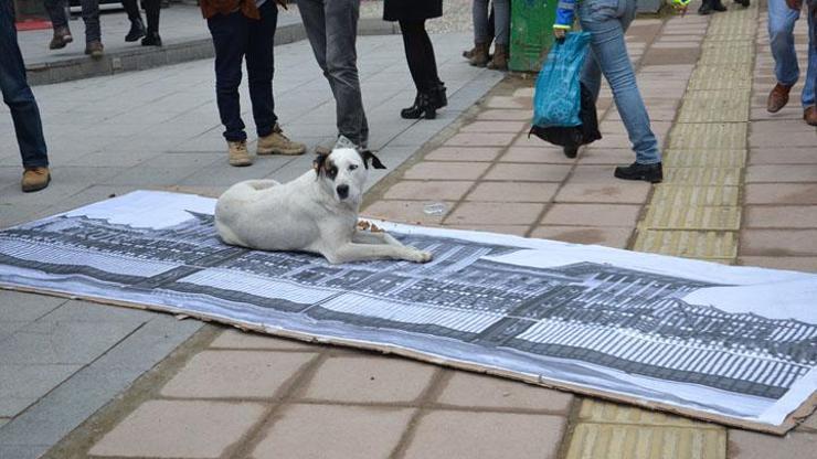 Eskişehirde ilginç Cumhurbaşkanlığı Sarayı protestosu