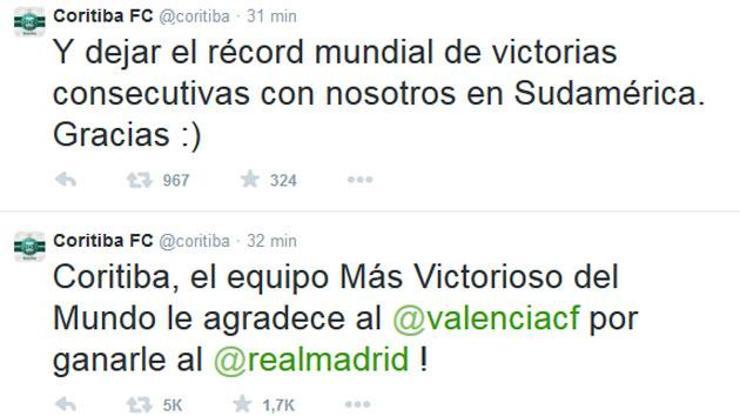 Real Madridi yenen Valenciaya teşekkür mesajı gönderdiler