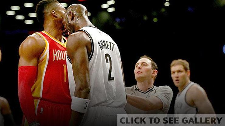 NBAde kavga var: Kevin Garnett, Dwight Howarda kafa attı