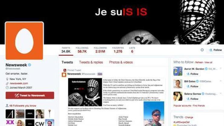 IŞİD Newsweekin Twitter hesabını hackledi
