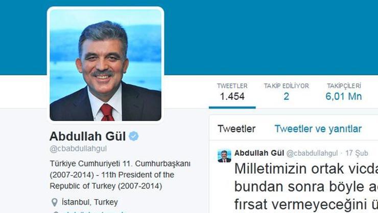 Abdullah Gül 6 milyonu geçti