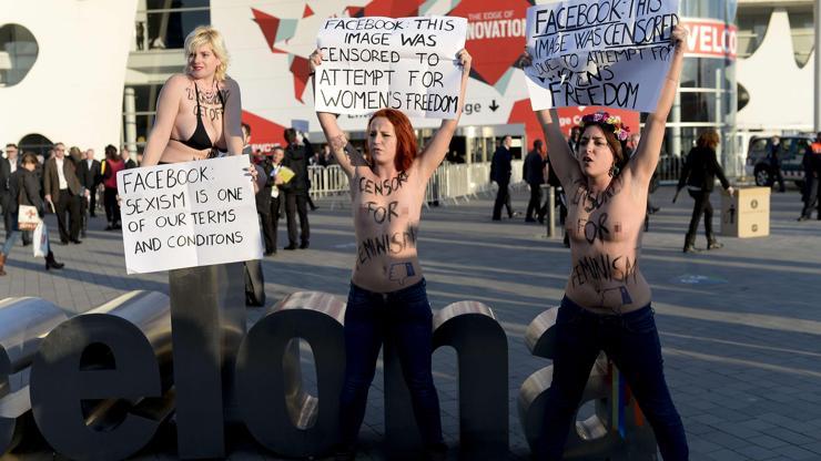 Femen bu kez de Facebooka çattı
