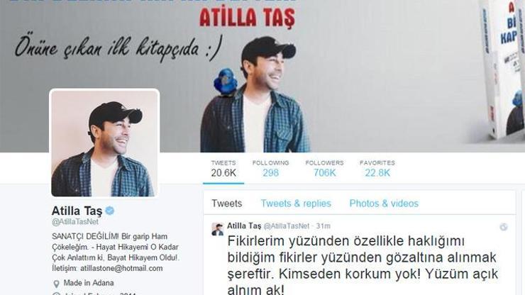 Atilla Taşa tweet gözaltısı