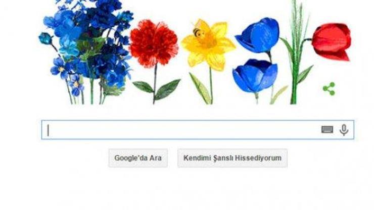 Googledan ilkbahar ekinoksu doodleı