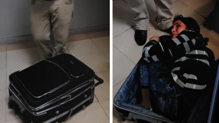 Gürcü kadın valizde Türkiyeye girmeye çalıştı
