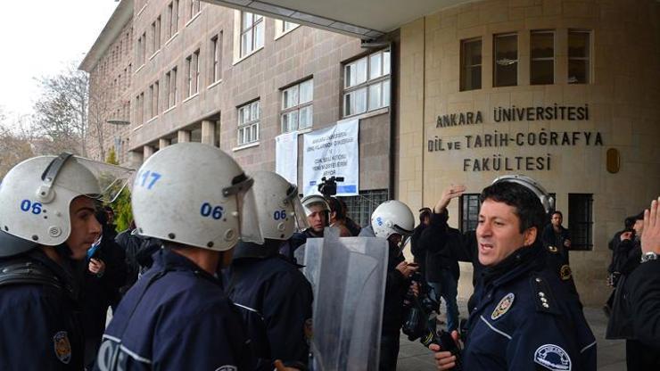 Ankara Üniversitesi Dil ve Tarih Coğrafya Fakültesinde eğitime ara verildi