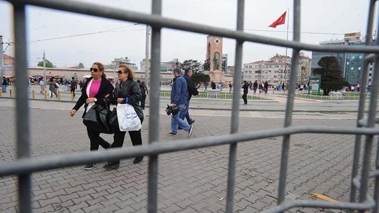 Taksim Meydanı ve çevresi bariyerlerle kapatıldı