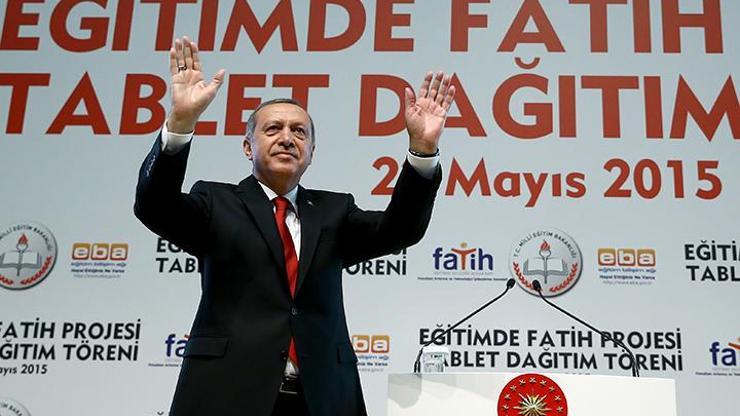 Cumhurbaşkanı Erdoğan tablet dağıtım töreninde konuştu