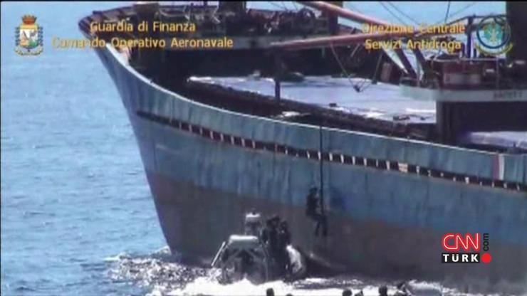 İtalyada Türk gemisine uyuşturucu baskını