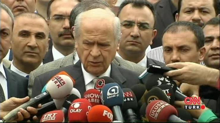 MHP Genel Başkanı Devlet Bahçeli oyunu Ankarada kullandı