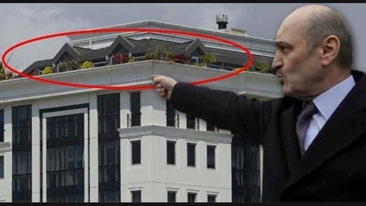 Erdoğan Bayraktarın terası kaçak çıktı