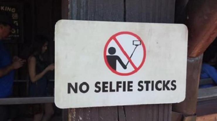 Selfie çubuğu yasaklandı