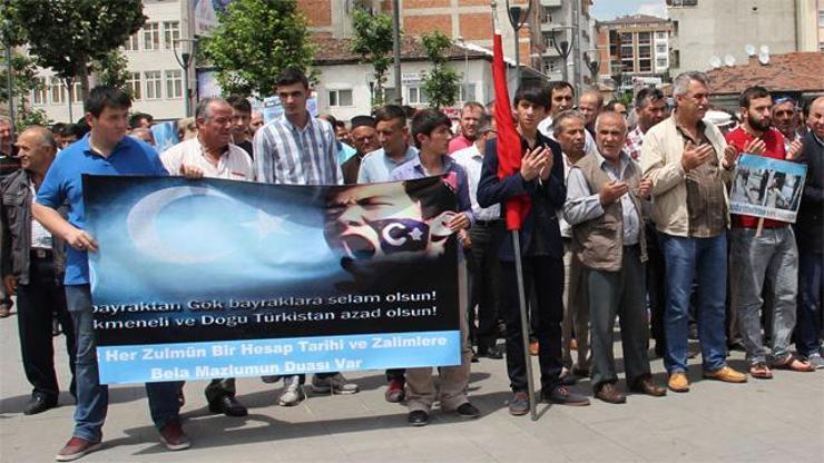 Ankarada Çin protestosu