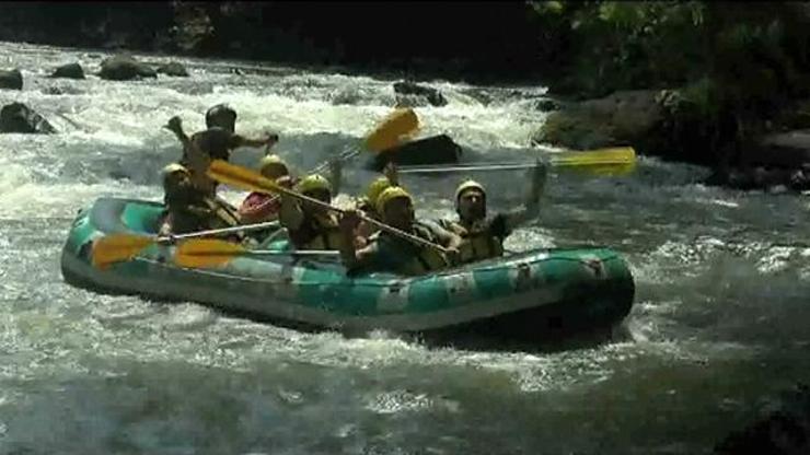 Melen Çayında rafting heyecanı