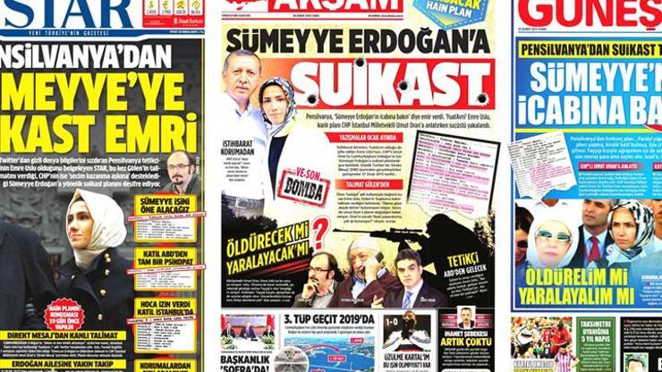 Twitterdan Sümeyye Erdoğana suikast planı için sahte diyen 2 savcı için dosya açıldı
