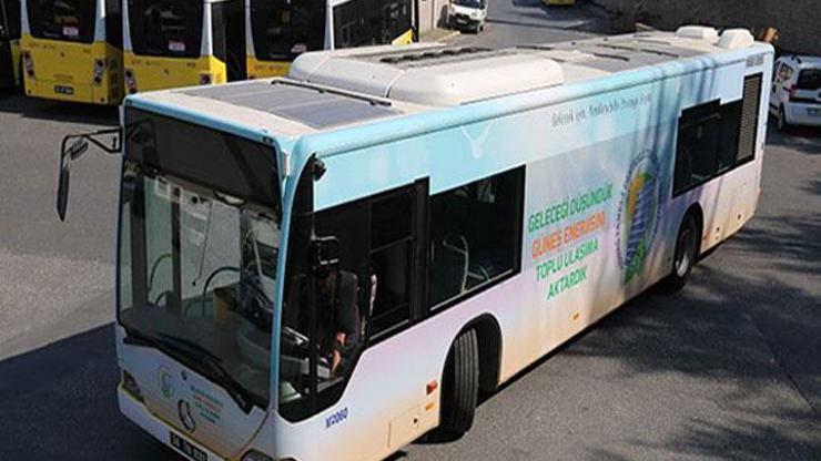 İETTden güneş enerjisi kullanan otobüs