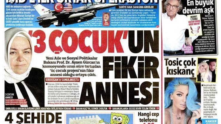 Gazete manşetleri (30.08.2015)