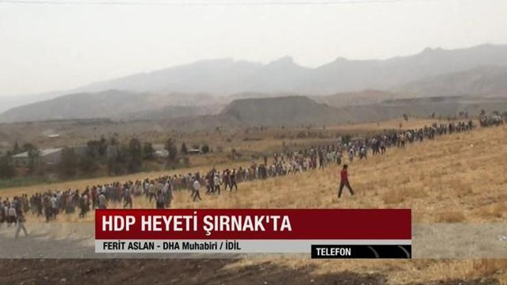 DHA muhabiri Cizre yürüyüşündeki son durumu anlattı