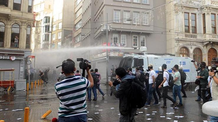 Galatasaray Meydanında polis müdahalesi