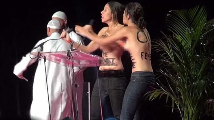 FEMENden konferans baskını