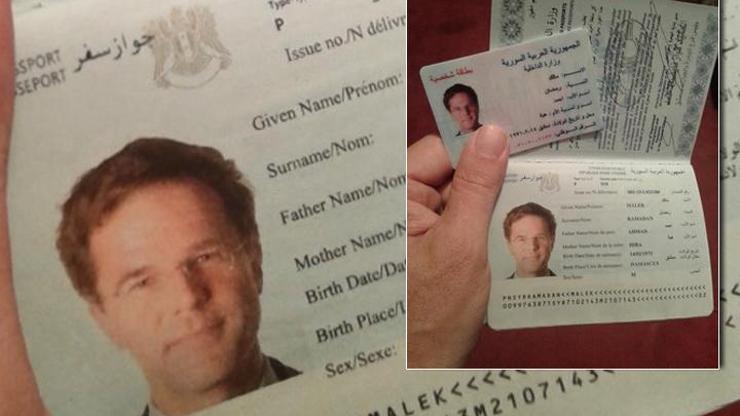 Hollanda başbakanının fotoğrafıyla sahte Suriye pasaportu çıkarttı