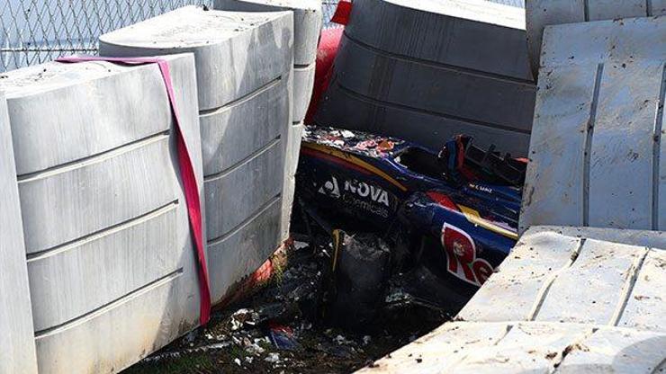 F1 Rusya antrenman turlarında korkunç kaza
