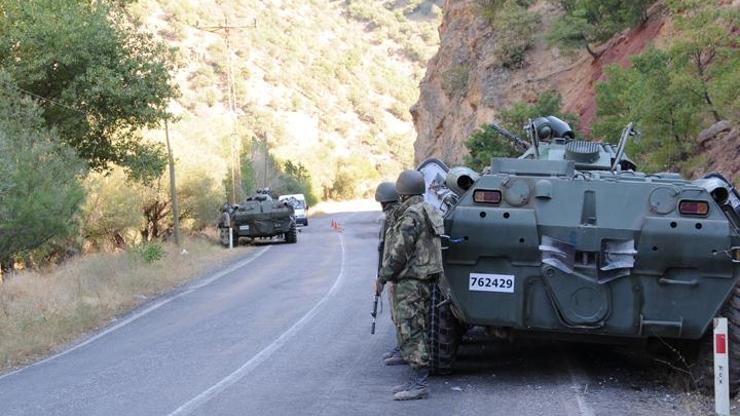 Tuncelide operasyon: 1 asker yaralı, 1 terörist öldürüldü