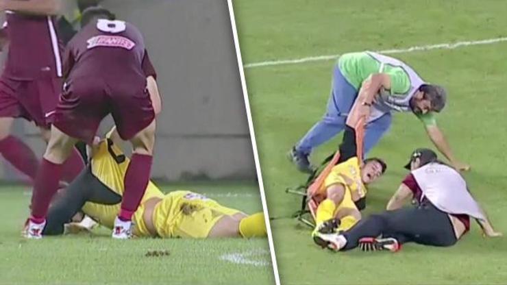 Futbolcuyu sakatlandığına pişman ettiler
