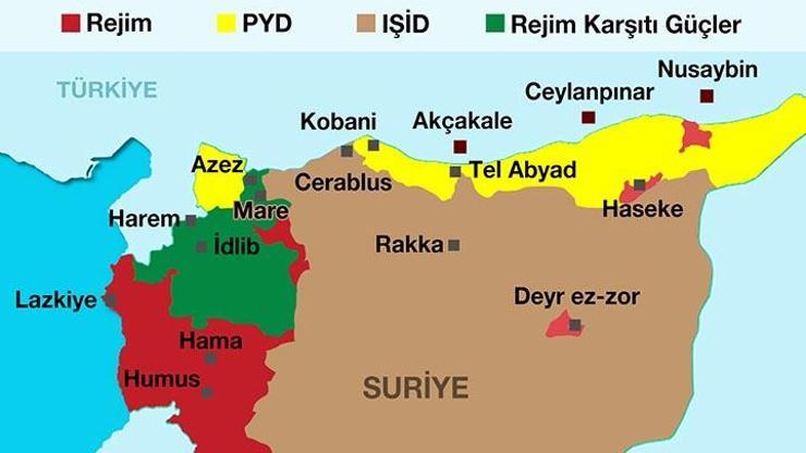 Suriyenin kuzeyinde Tel Abyadı da içeren yeni Kürt kantonu