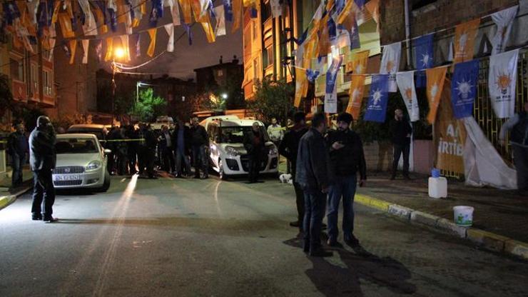 İstanbulda AK Parti seçim irtibat bürosuna saldırı
