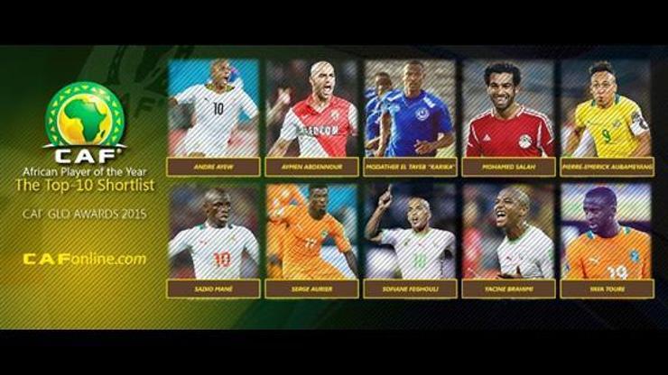 Afrikada yılın futbolcusu için 10 aday