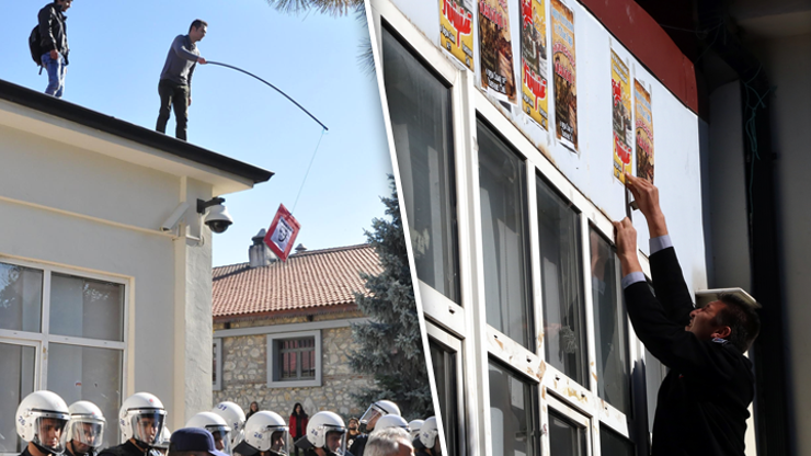 Anadolu Üniversitesinde afiş gerginliği