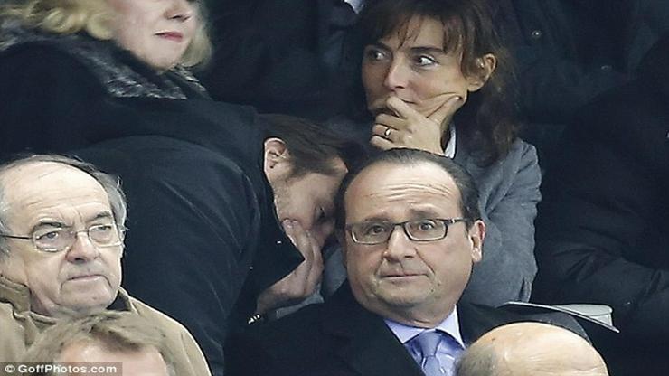 İşte Fransa Cumhurbaşkanı Hollandeın terör saldırısını öğrendiği an