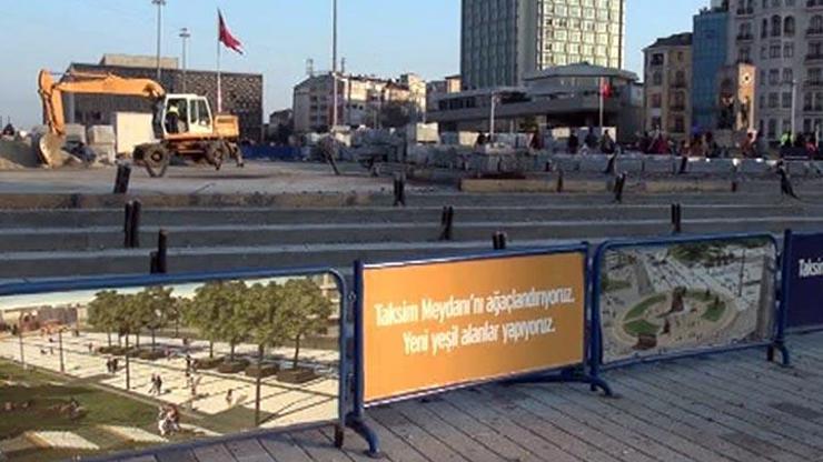 Taksim Meydanı düzenlemesinde sona yaklaşılıyor