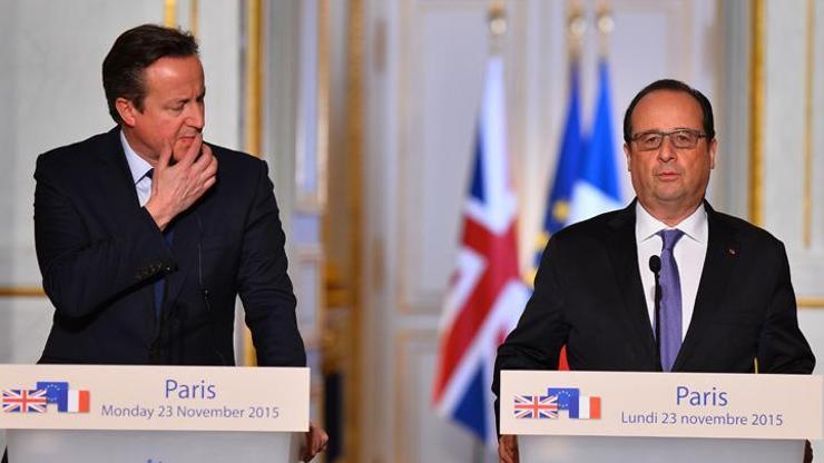Hollande IŞİDe karşı diplomasi trafiğini Cameron ile başlattı
