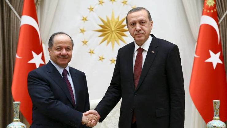 Mesud Barzani Cumhurbaşkanı Erdoğanla görüştü