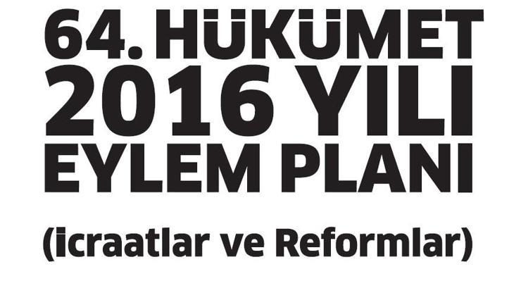 İşte madde madde 2016 yılı eylem planı