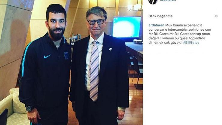 Arda Turan ile Bill Gates buluştu