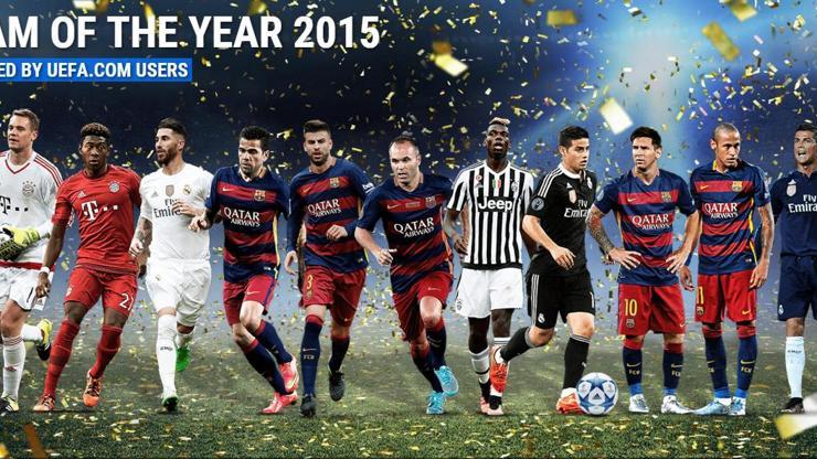 UEFA Yılın 11ini açıkladı