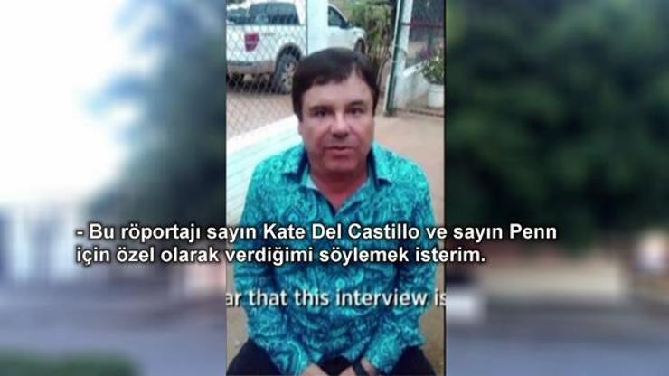 El Chapo röportajının görüntüleri yayınlandı