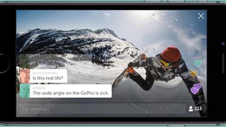 GoPro görüntüsünü canlı yayına yansıtabilecek
