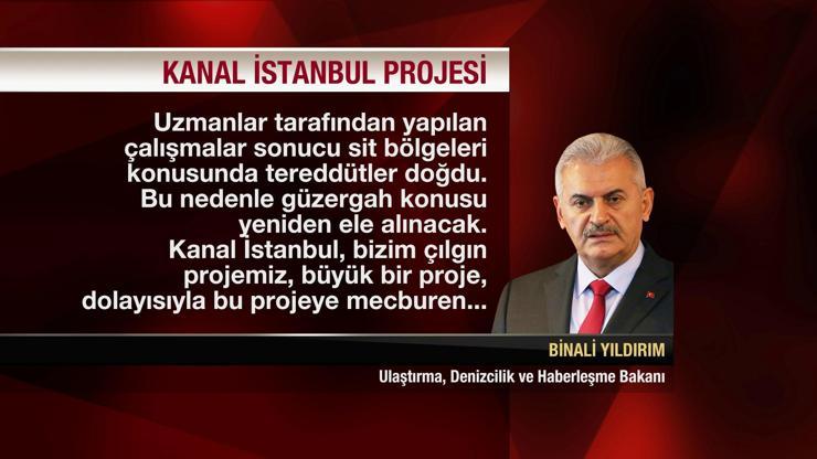 Kanal İstanbulun güzergahı değişiyor